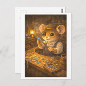 Career Mouse as Jeweler Briefkaart (Voorkant / Achterkant)