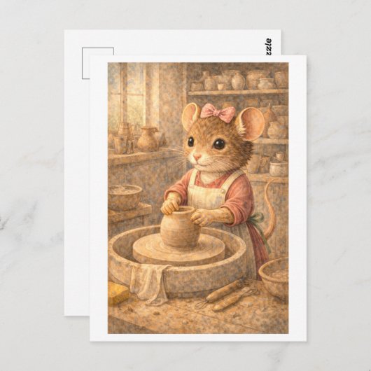 Career Mouse as Potter Briefkaart (Voorkant / Achterkant)