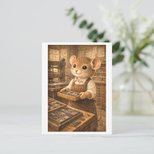 Career Mouse as Printer Briefkaart (Staand voorkant)