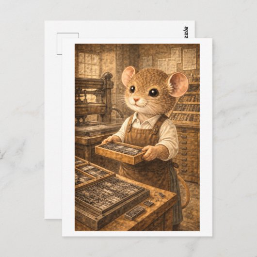 Career Mouse as Printer Briefkaart (Voorkant / Achterkant)