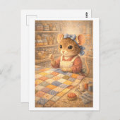 Career Mouse as Quilter Briefkaart (Voorkant / Achterkant)