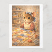 Career Mouse as Quilter Briefkaart (Voorkant)