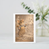 Career Mouse as Sculptor Briefkaart (Staand voorkant)