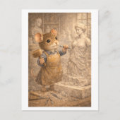 Career Mouse as Sculptor Briefkaart (Voorkant)