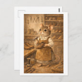 Career Mouse as Shoemaker Briefkaart (Voorkant / Achterkant)