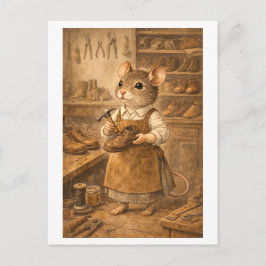 Career Mouse as Shoemaker Briefkaart