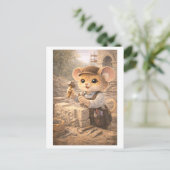 Career Mouse as Stone Mason Briefkaart (Staand voorkant)