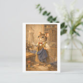 Career Mouse as Tailor Briefkaart (Staand voorkant)