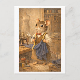 Career Mouse as Tailor Briefkaart