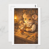 Career Mouse as Toy Maker Briefkaart (Voorkant / Achterkant)