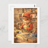 Career Mouse at Hardware Store Briefkaart (Voorkant / Achterkant)