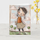 Carefree and Wonderful - Birthday Kaart (Gele Bloem)