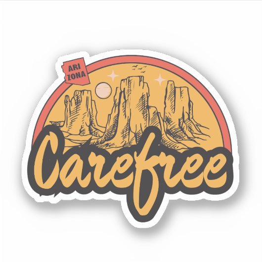 Carefree, Arizona  Sticker (Voorkant)
