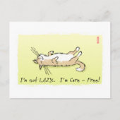 Carefree Cat Briefkaart (Voorkant)