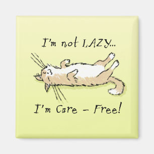 Carefree Cat Magneet