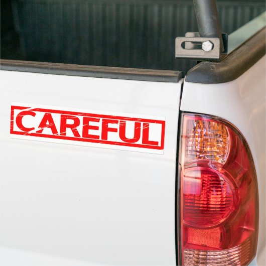 Careful Stamp Bumpersticker (Op Truck)