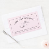 Caregiver Caregiving Adult Out patient Home Nurse Rechthoekige Sticker (Envelop)