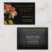 Caregiver Floral Friends Professional Visitekaartje (Voorkant / Achterkant)