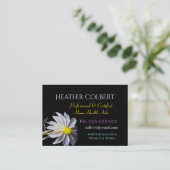 Caregiver Floral Serenity Cheerful Professional Visitekaartje (Staand voorkant)