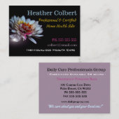 Caregiver Floral Trustend Friend Visitekaartje (Voorkant / Achterkant)