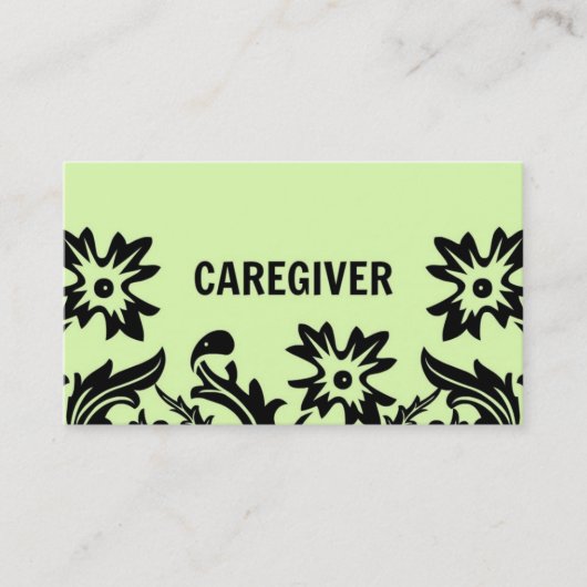 Caregiver Flower Visitekaartje (Voorkant)