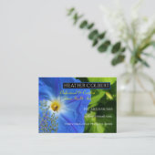 Caregiver Morning Glory Floral Professional Visitekaartje (Staand voorkant)