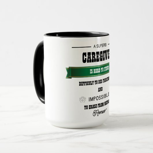 Caregiver Retirement Gift Mok (Voorkant links)