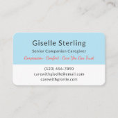 Caregiver Service Modern Home Help Visitekaartje (Voorkant)