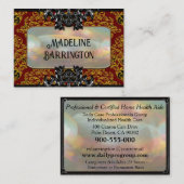 Caregiver Service Ruby Elegant Visitekaartje (Voorkant / Achterkant)