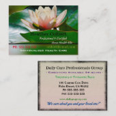 Caregiver Sincere assurance Floral Professional Visitekaartje (Voorkant / Achterkant)