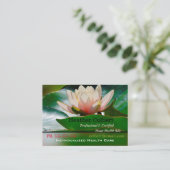 Caregiver Sincere assurance Floral Professional Visitekaartje (Staand voorkant)