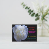 Caregiver Sincere Trust Floral Professional Visitekaartje (Staand voorkant)