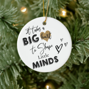 Caregiver Waardering Dank U Cadeau voor Docenten Keramisch Ornament