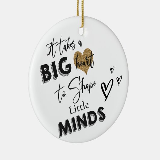 Caregiver Waardering Dank U Cadeau voor Docenten Keramisch Ornament (Rechts)