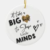 Caregiver Waardering Dank U Cadeau voor Docenten Keramisch Ornament (Voorkant)