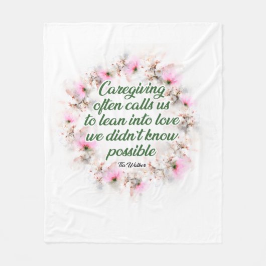 Caregiving appreciation blanket fleece deken (Voorkant)