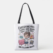 Caregiving Pro Funny Soap Opera Drama  Tote Bag (Achterkant)