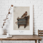Carel Fabritius Goldfinch Dutch 1654 Fine Art Canvas Afdruk
