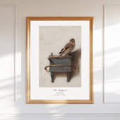 Carel Fabritius Goldfinch Dutch 1654 Fine Art Poster