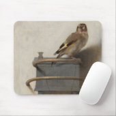Carel Fabritius, The Goldfinch - 17th C. Fine Art Muismat (Met muis)