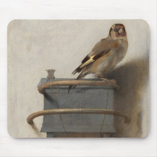 Carel Fabritius, The Goldfinch - 17th C. Fine Art Muismat (Voorkant)