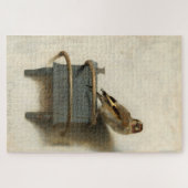Carel Fabritius The Goldfinch  Bird Art Legpuzzel (Horizontaal)