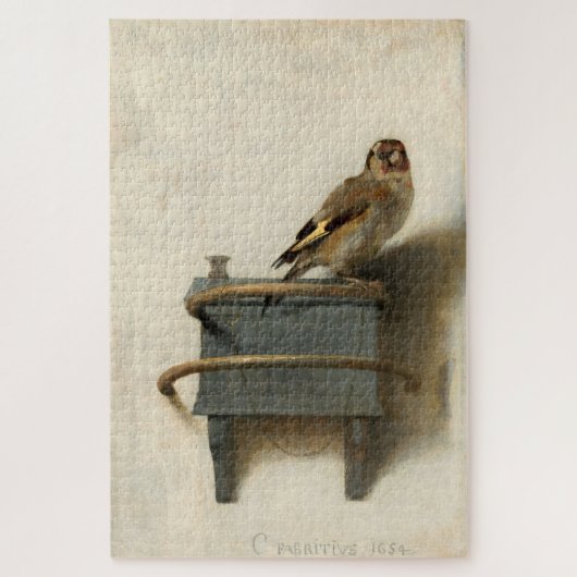 Carel Fabritius The Goldfinch  Bird Art Legpuzzel (Verticaal)