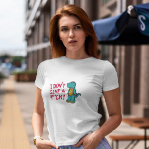 Careless Dinosaur-Cartoon T-shirt