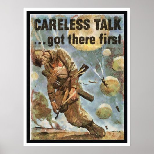 CARELESS TALK POSTER (Voorkant)