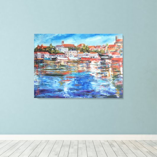 Carenage of St. George's, Grenada Canvas Afdruk (Insitu (Houten vloer))