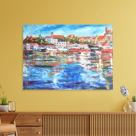 Carenage of St. George's, Grenada Canvas Afdruk (Insitu (Woonkamer))