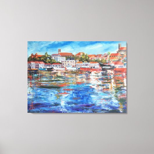 Carenage of St. George's, Grenada Canvas Afdruk (Voorkant)