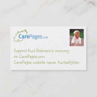 CarePages Aangepaste visitekaartjes