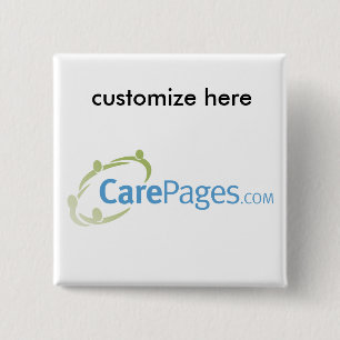 CarePages.com Custom Logo Magnet Vierkante Button 5,1 Cm